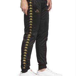 222 Banda Rastoria Slim Black Gold Pants